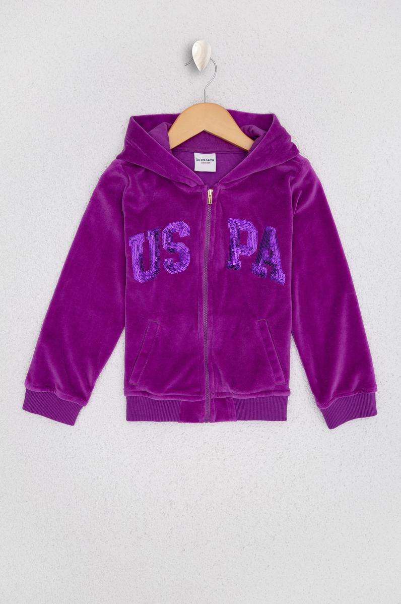 Kız Çocuk Mor Sweatshirt