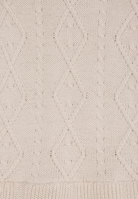 Kız Çocuk Beyaz Triko Elbise - 50223441014