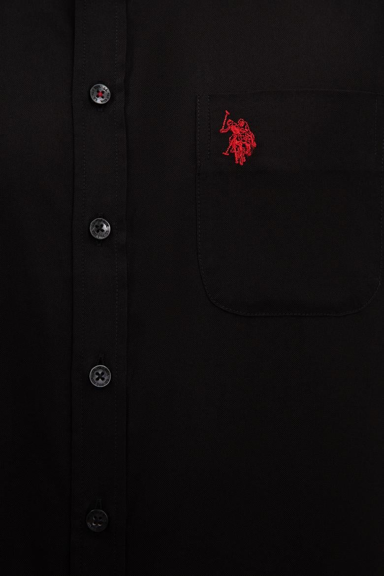 Erkek Siyah Gömlek Kısakol - 50200533057