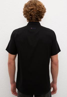 Erkek Siyah Gömlek Kısakol - 50200533057