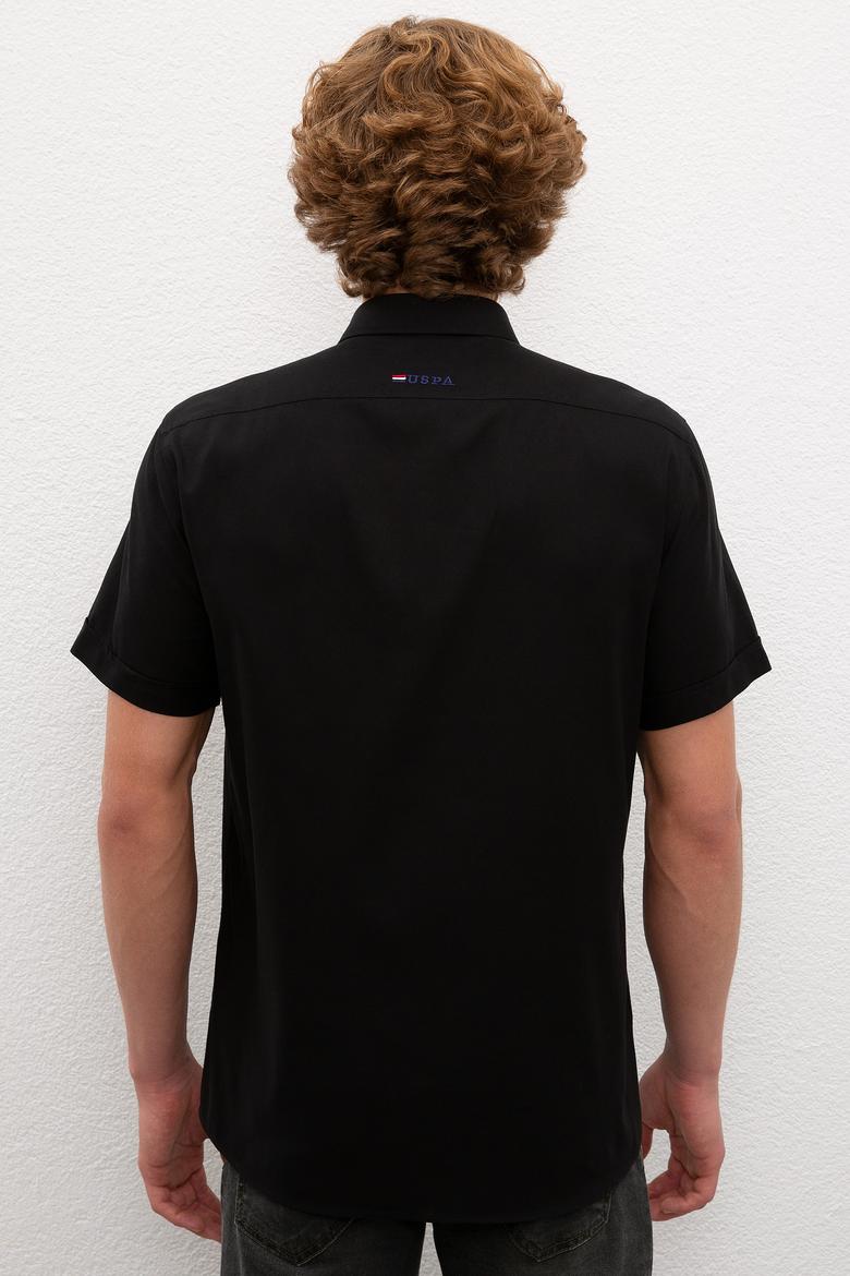 Erkek Siyah Gömlek Kısakol - 50200533057