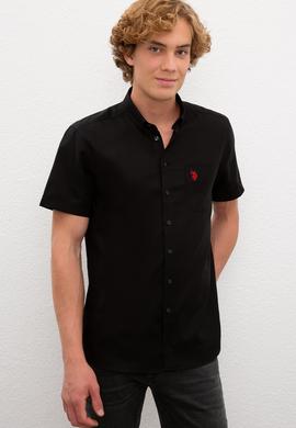 Erkek Siyah Gömlek Kısakol - 50200533057