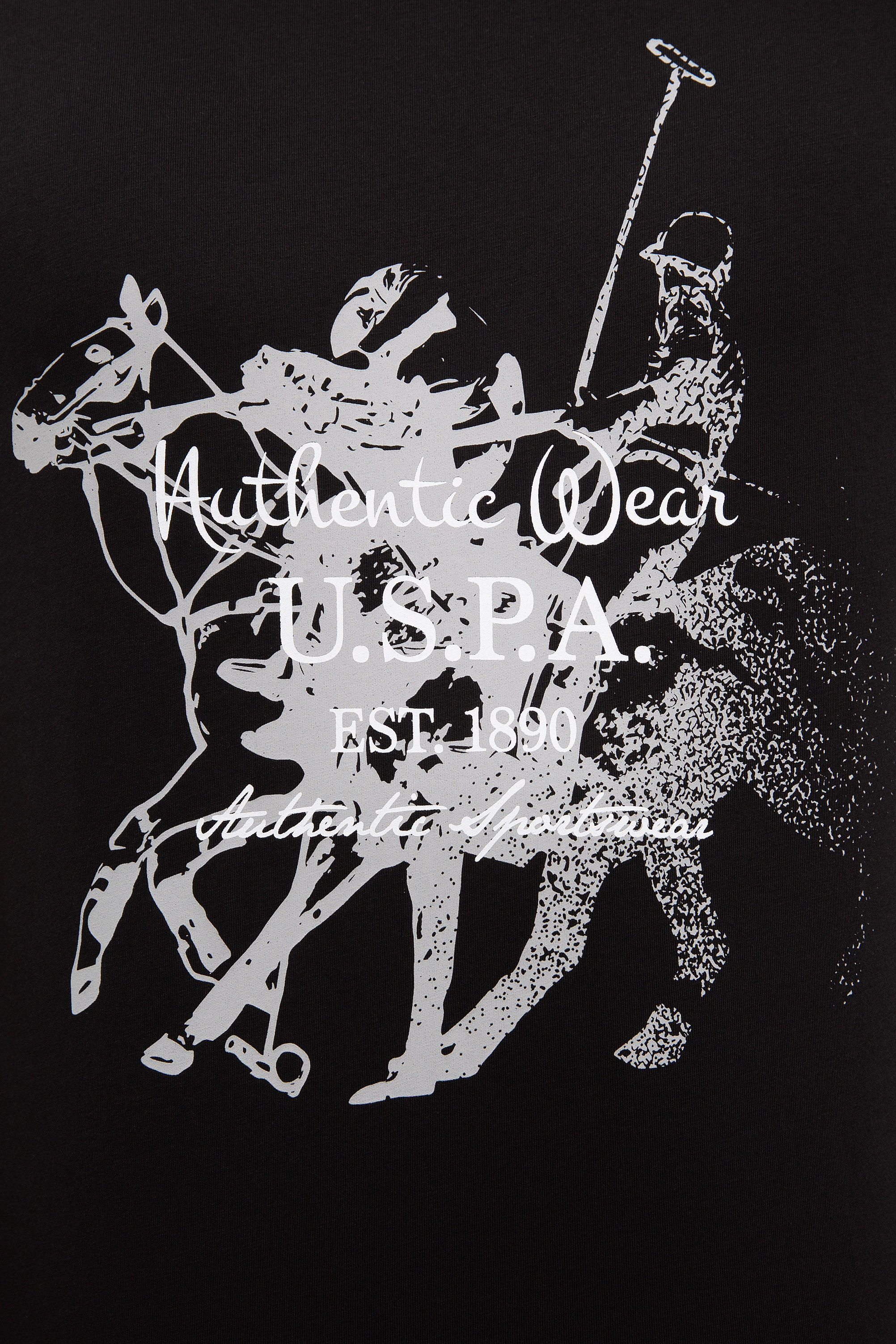 Erkek Siyah Bisiklet Yaka T-Shirt - Image 4