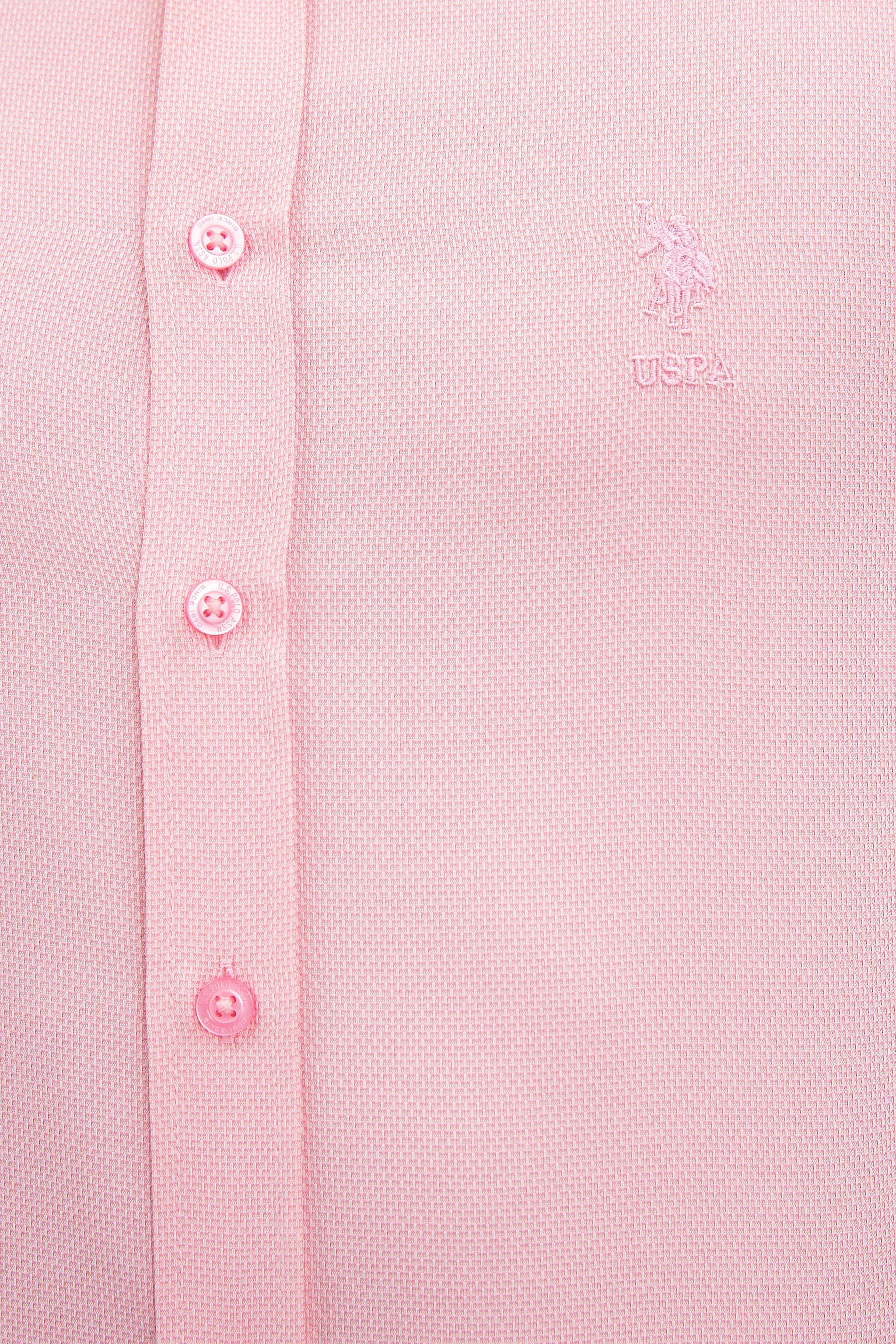 Erkek Pembe Gömlek Uzunkol Basic - Image 5