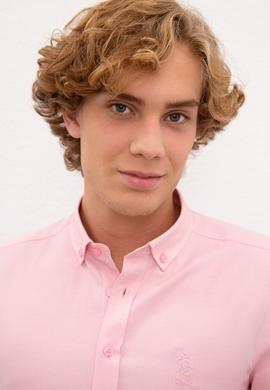 Erkek Pembe Gömlek Uzunkol Basic - 50201622111