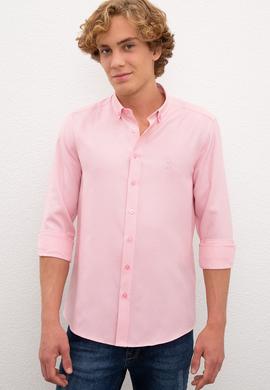 Erkek Pembe Gömlek Uzunkol Basic - 50201622111