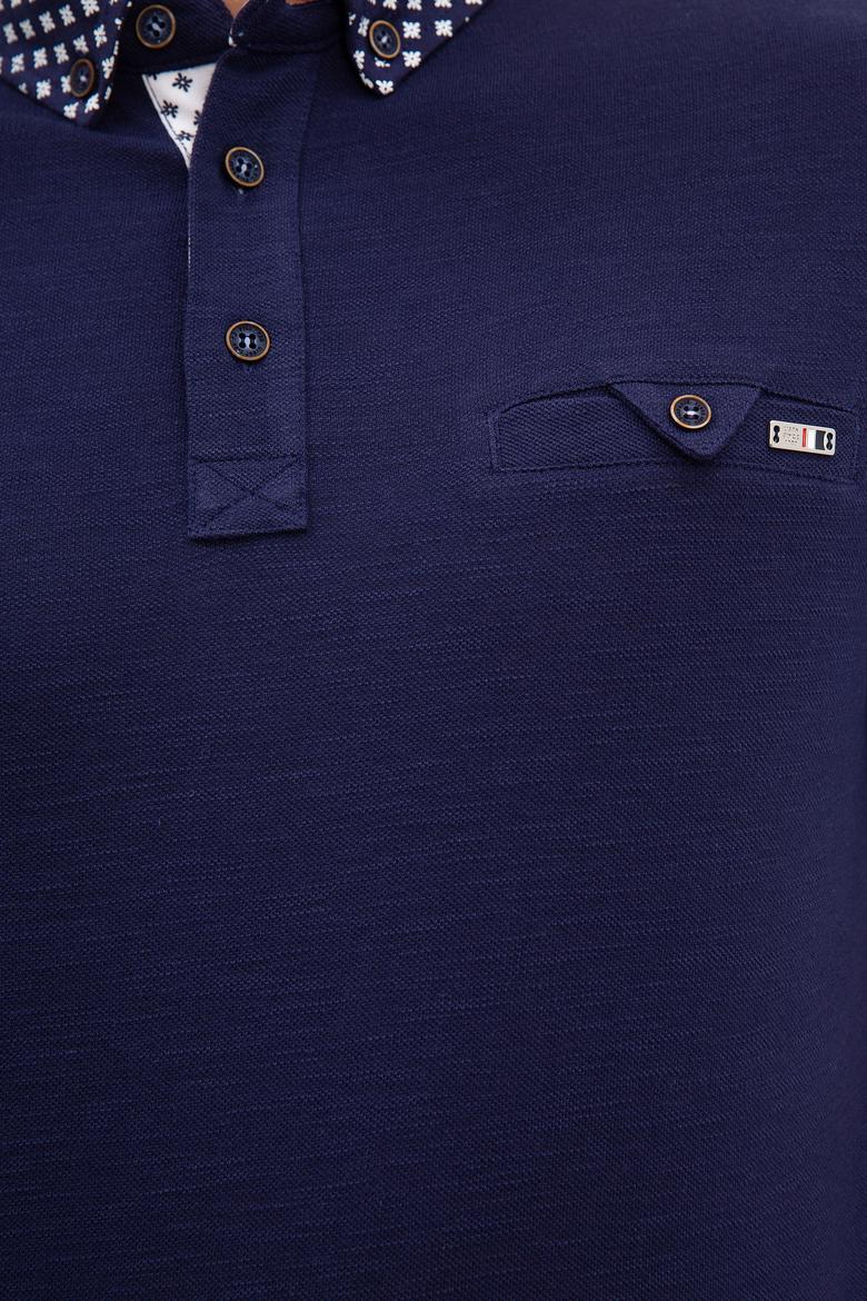 Erkek Lacivert Polo Yaka T-Shirt - 50200456012