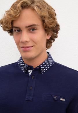 Erkek Lacivert Polo Yaka T-Shirt - 50200456012