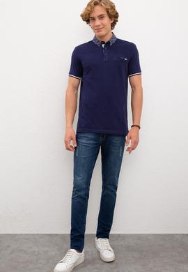 Erkek Lacivert Polo Yaka T-Shirt - 50200456012
