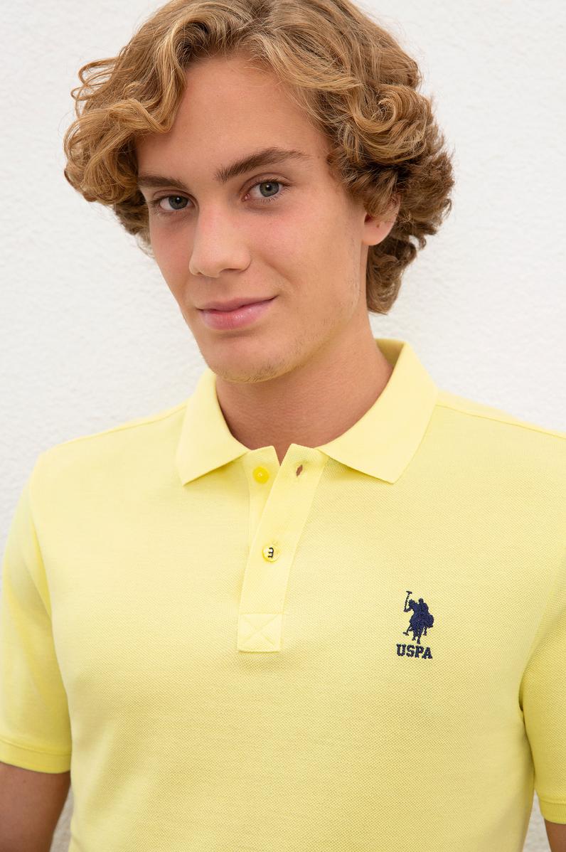 Erkek Limon Basic Polo Yaka Tişört