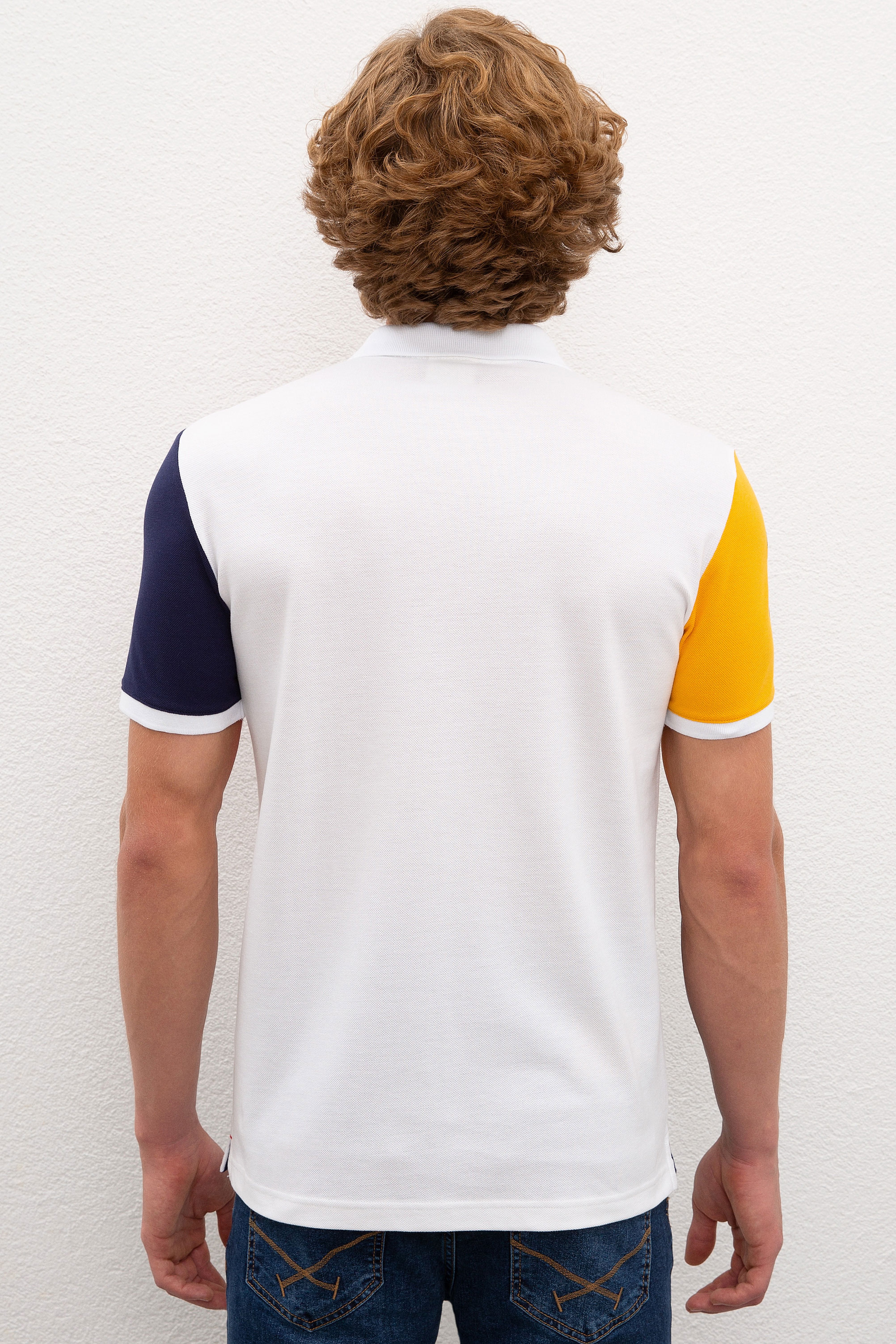 Erkek Kırmızı Polo Yaka T-Shirt - Image 3