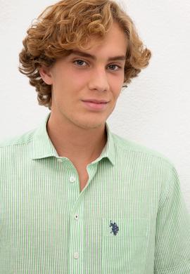 Erkek Yeşil Gömlek Kısakol - 50200694028