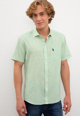 Erkek Yeşil Gömlek Kısakol - 50200694028