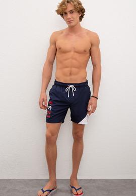 Erkek Lacivert Deniz Şortu - 50199301010