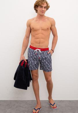 Erkek Lacivert Deniz Şortu - 50218239007