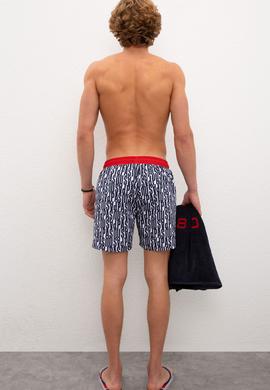 Erkek Lacivert Deniz Şortu - 50218239007