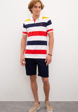 Erkek Açık Kırmızı Polo Yaka T-Shirt - 50217989033