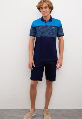 Erkek Kobalt Polo Yaka Tişört - 50219243034