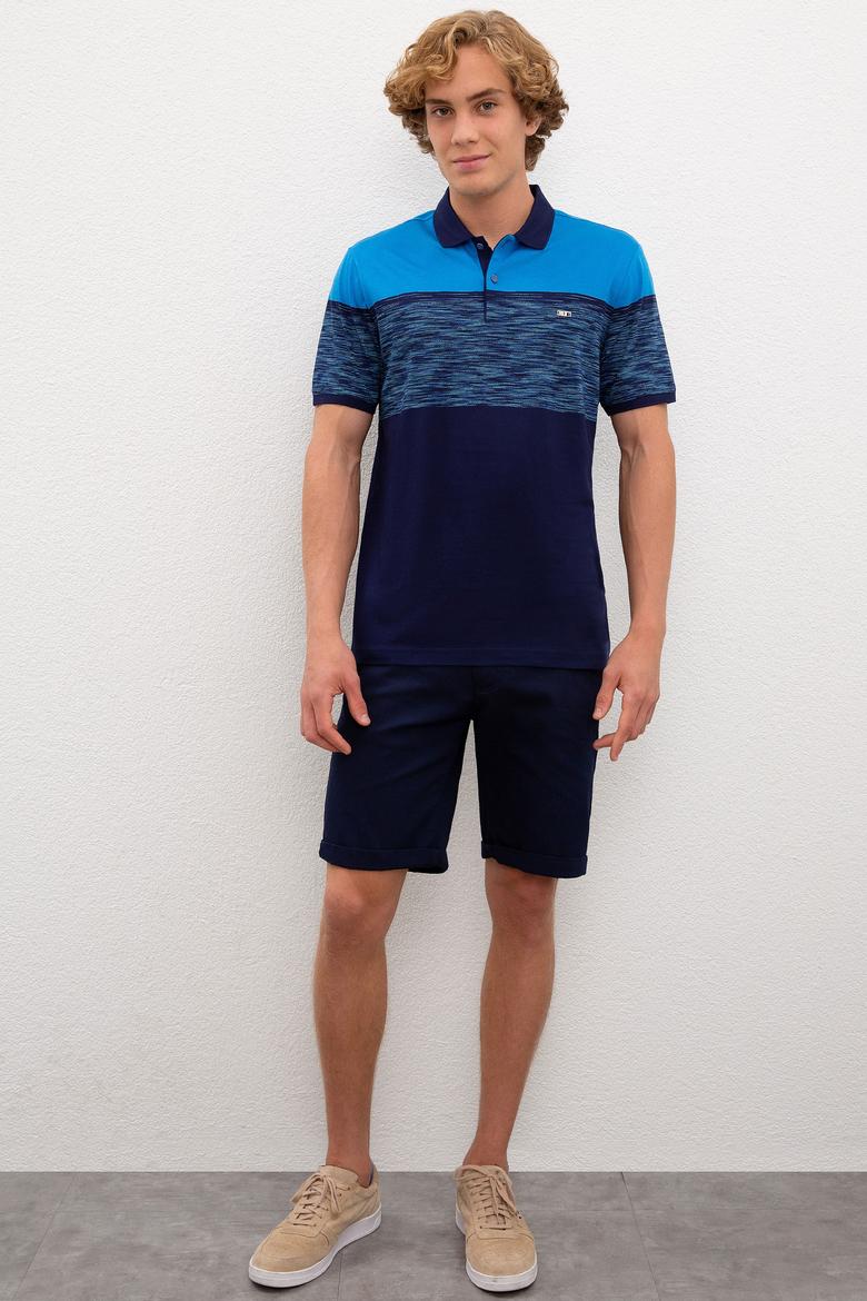 Erkek Kobalt Polo Yaka Tişört - 50219243034