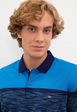 Erkek Kobalt Polo Yaka Tişört - 50219243034