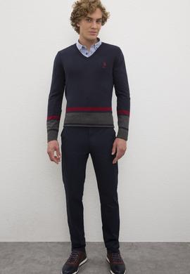 Erkek Lacivert Kazak - 50205666006