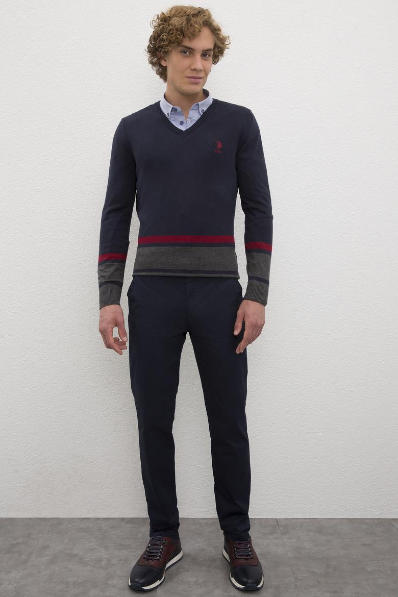 Erkek Lacivert Kazak - 50205666006