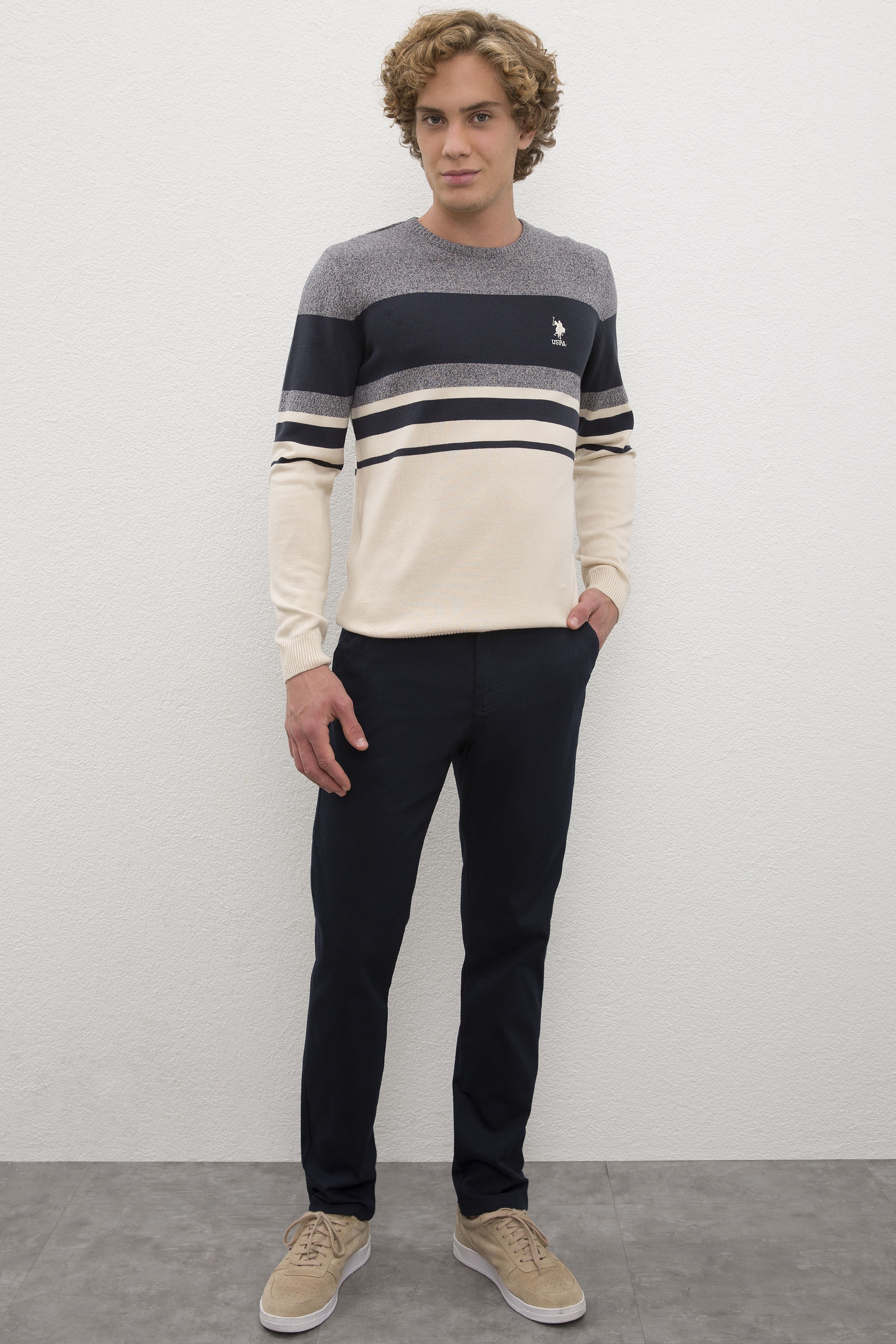 Erkek Lacivert Chinos - Image 1