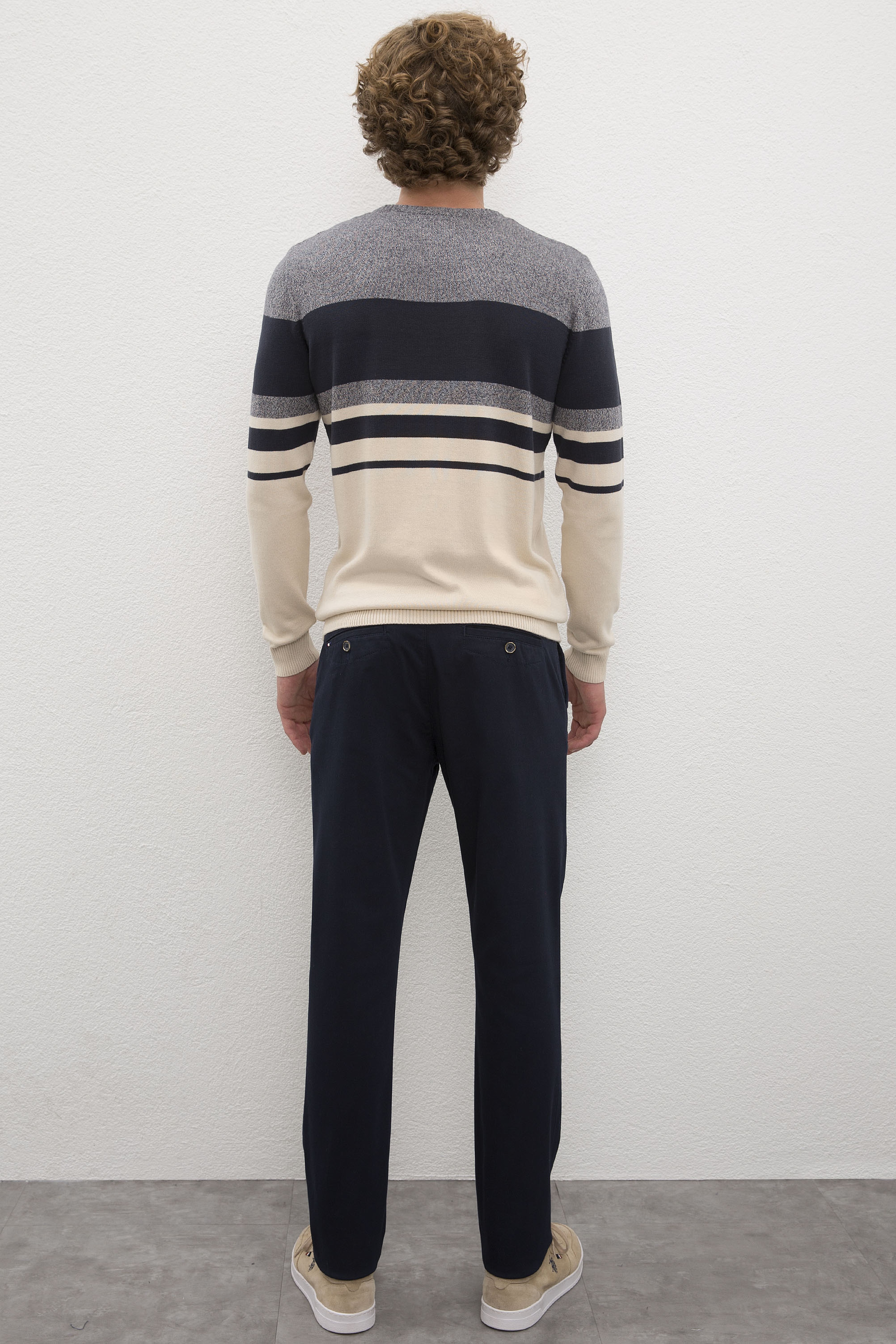 Erkek Lacivert Chinos