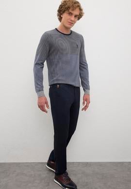 Erkek Lacivert Kanvas Pantolon - 50206358031