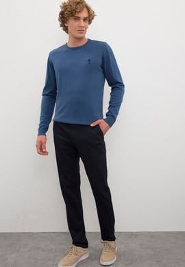 Erkek İndigo Basic Kazak - 50206745036