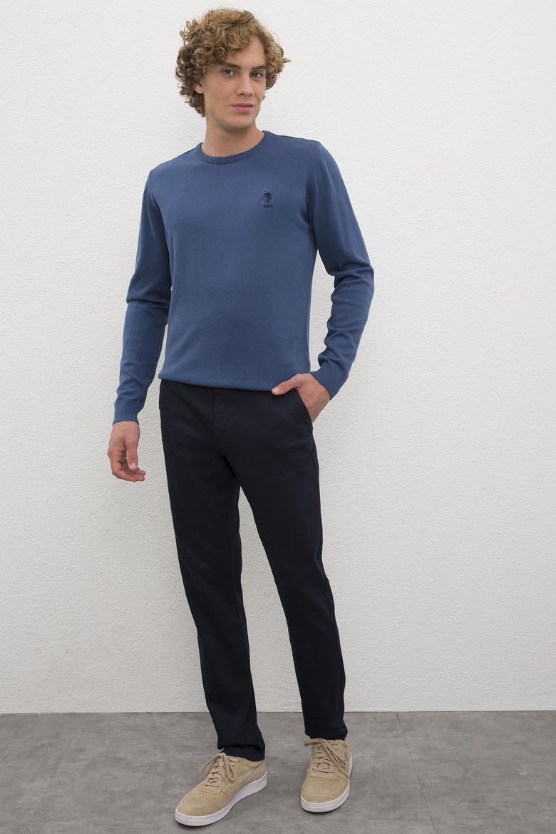 Erkek İndigo Basic Kazak - 50206745036