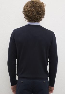 Erkek Lacivert Basic Kazak - 50206747091