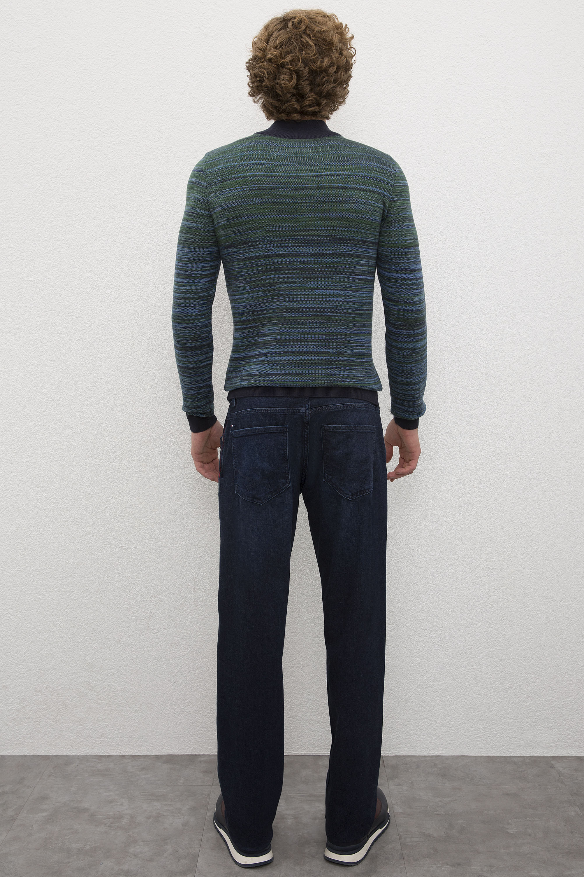 Erkek Mavi Denim Pantolon