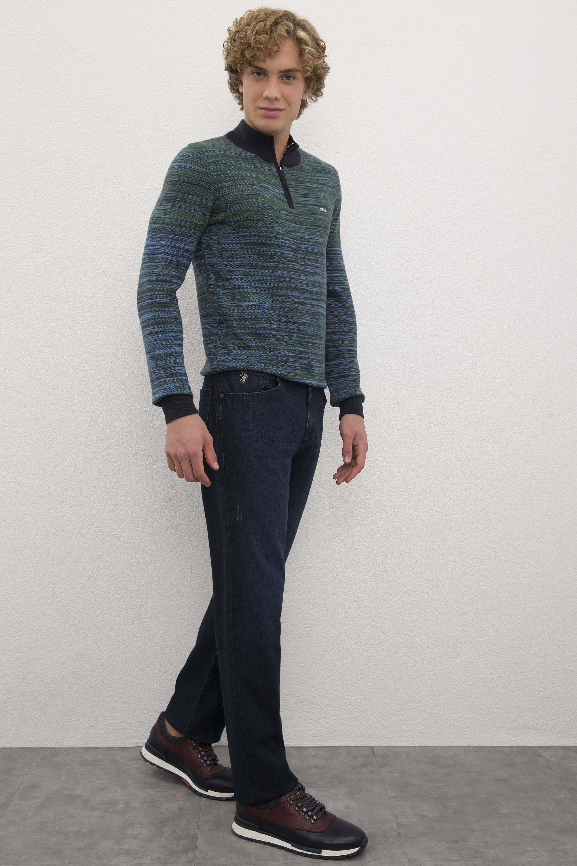 Erkek Mavi Denim Pantolon - Image 2