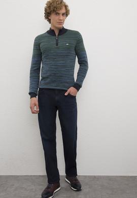 Erkek Mavi Denim Pantolon - 50208242001