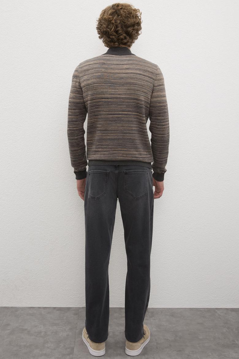 Erkek Gri Denim Pantolon - 50208745014