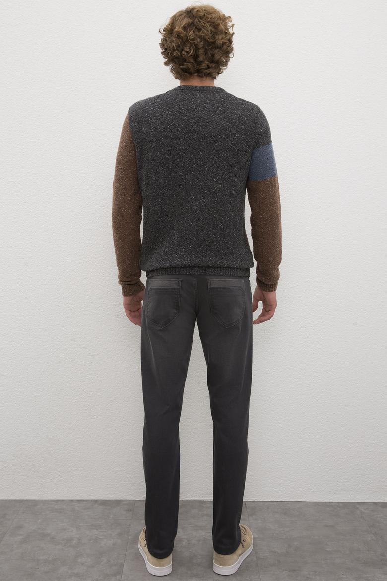 Erkek Gri Denim Pantolon - 50213159001