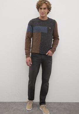 Erkek Gri Denim Pantolon - 50213159001