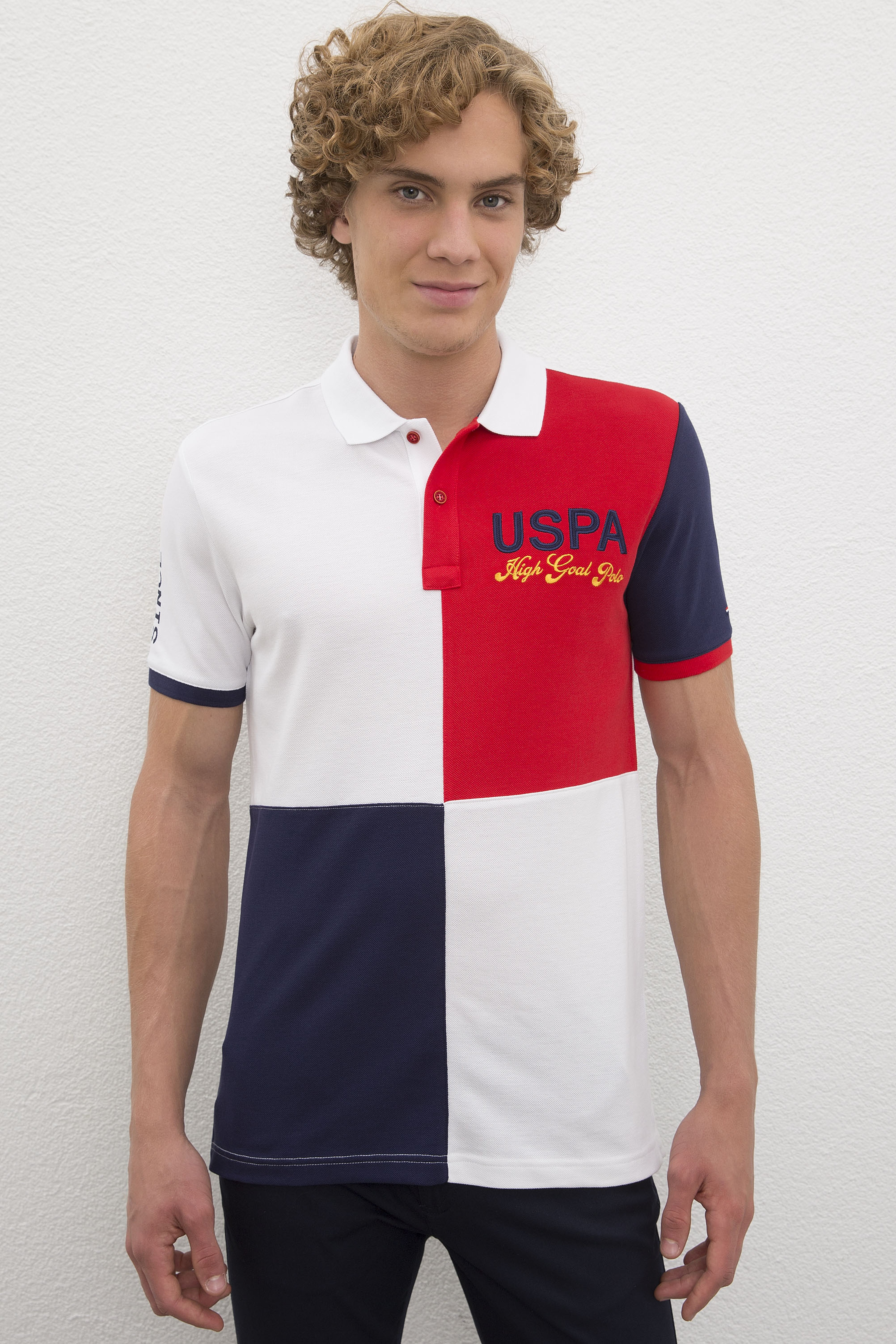 Erkek Kırmızı Polo Yaka T-Shirt - Image 1