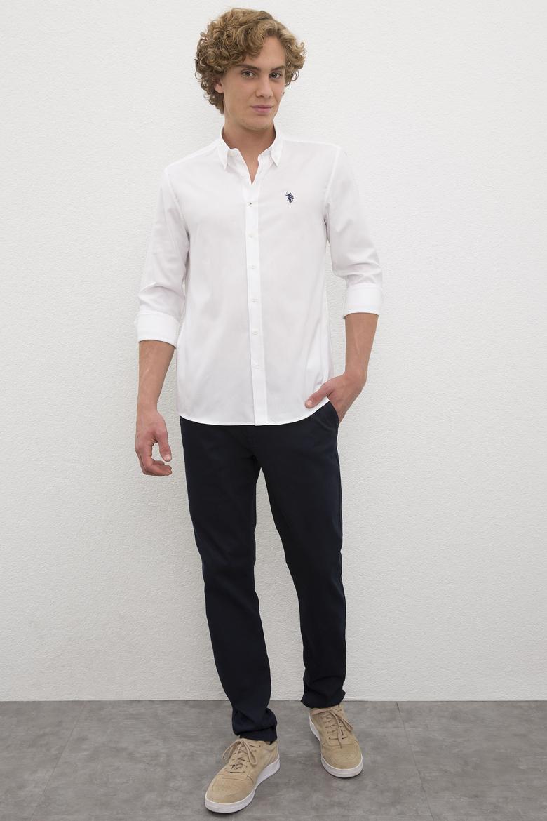 Erkek Beyaz Gömlek Uzunkol - 50226211004