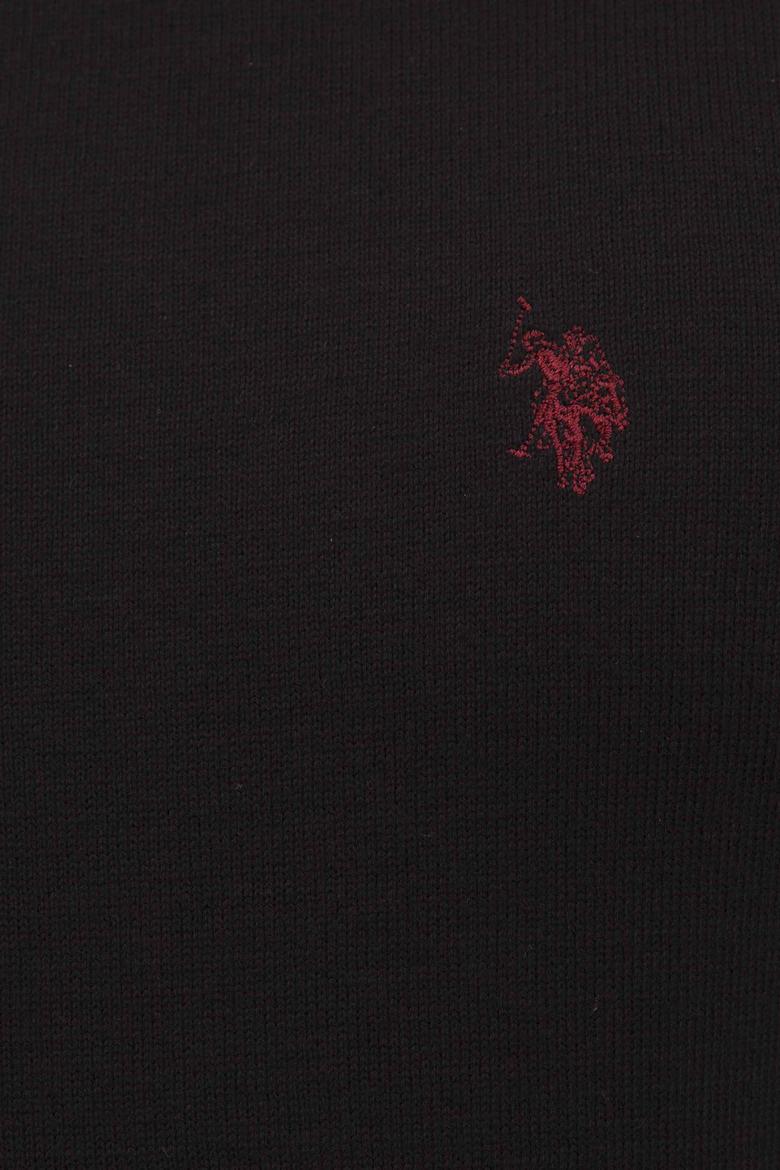 Erkek Siyah Bisiklet Yaka Triko Kazak Basic - 50224730017