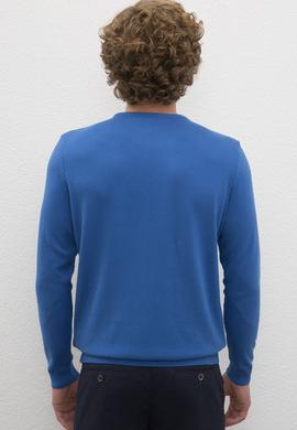 Erkek Kobalt Bisiklet Yaka Triko Kazak Basic - 50224730080