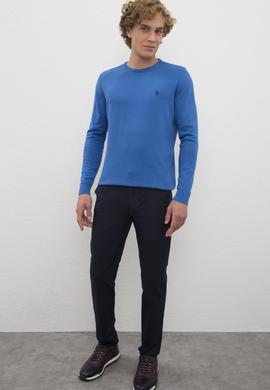 Erkek Kobalt Bisiklet Yaka Triko Kazak Basic - 50224730080