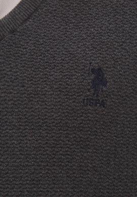 Erkek Antrasit Melanj Basic Kazak - 50224890012