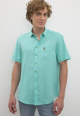 Erkek Yeşil Gömlek Kısakol - 50200424041