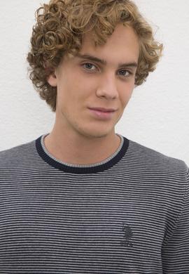 Erkek Lacivert Bisiklet Yaka Triko Kazak - 50223877008