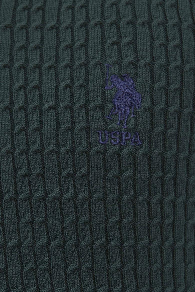 Erkek Koyu Yeşil Basic Kazak - 50224991013