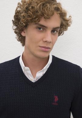 Erkek Lacivert Basic Kazak - 50224991002