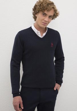 Erkek Lacivert Basic Kazak - 50224991002