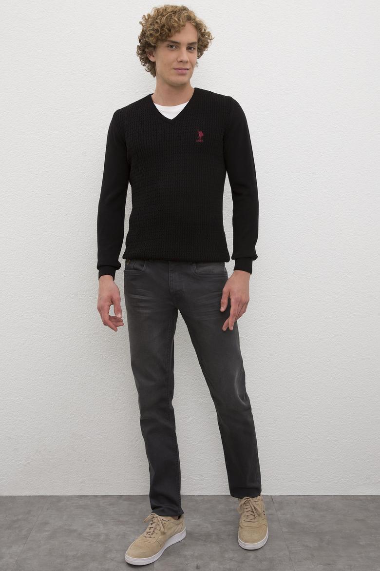 Erkek Siyah Basic Kazak - 50224991044